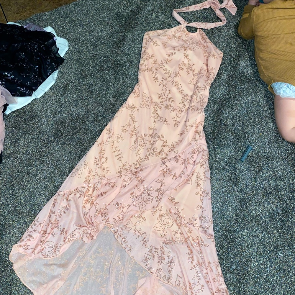 taboo 90s pink dress
